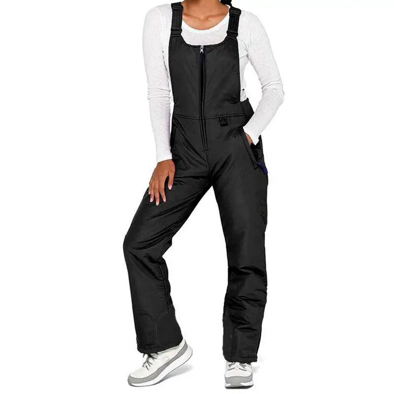Insulated Ski Pants Overalls Ripstop Warm Insulated Snowboard Overalls Comfortable Snow Bibs Ski Pants For Men & Women S-4XL
