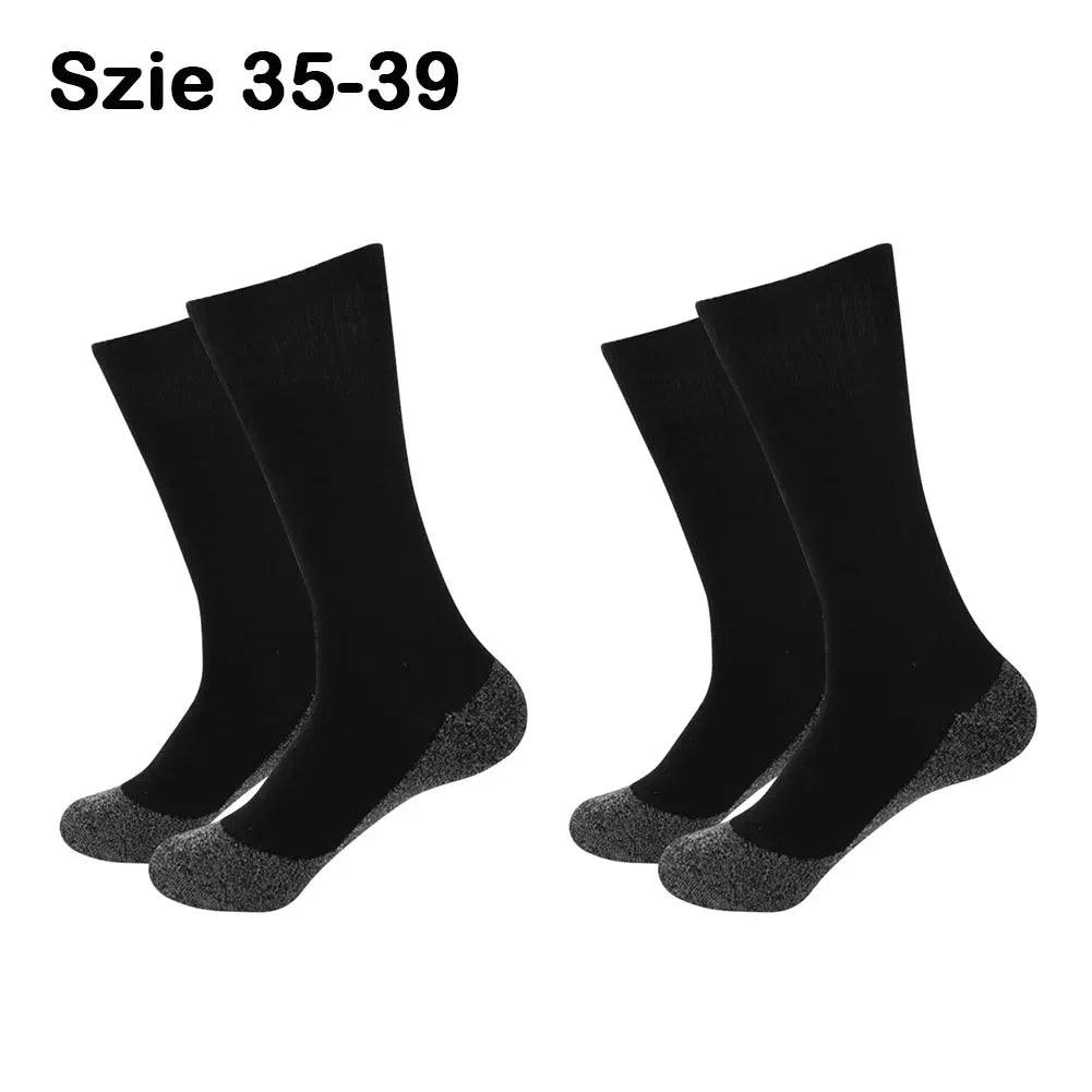 1pair Unisex Winter Warm Self-Heating Health Socks Pain Relief Outdoor Anti-Cold Therapy Magnetic Thermal Stockings Men/Women