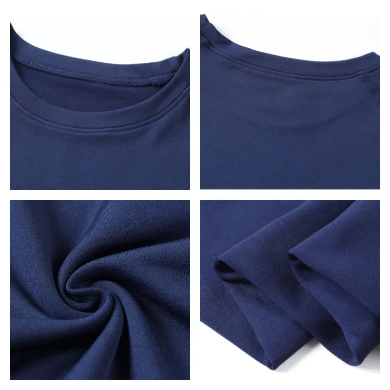 Men's Thermal Shapewear, Skiing Warm Base Layer Set, Fleeced Shapewear Tops & Pants,Clearance Man Fitness Sports Gym Pants+Shirt