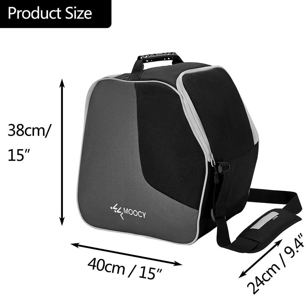 65L Outdoor Ski Bag Large Capacity Waterproof Breathable Skiing Boot Backpack Storage Helmet Coat Hang Skis Adjustable