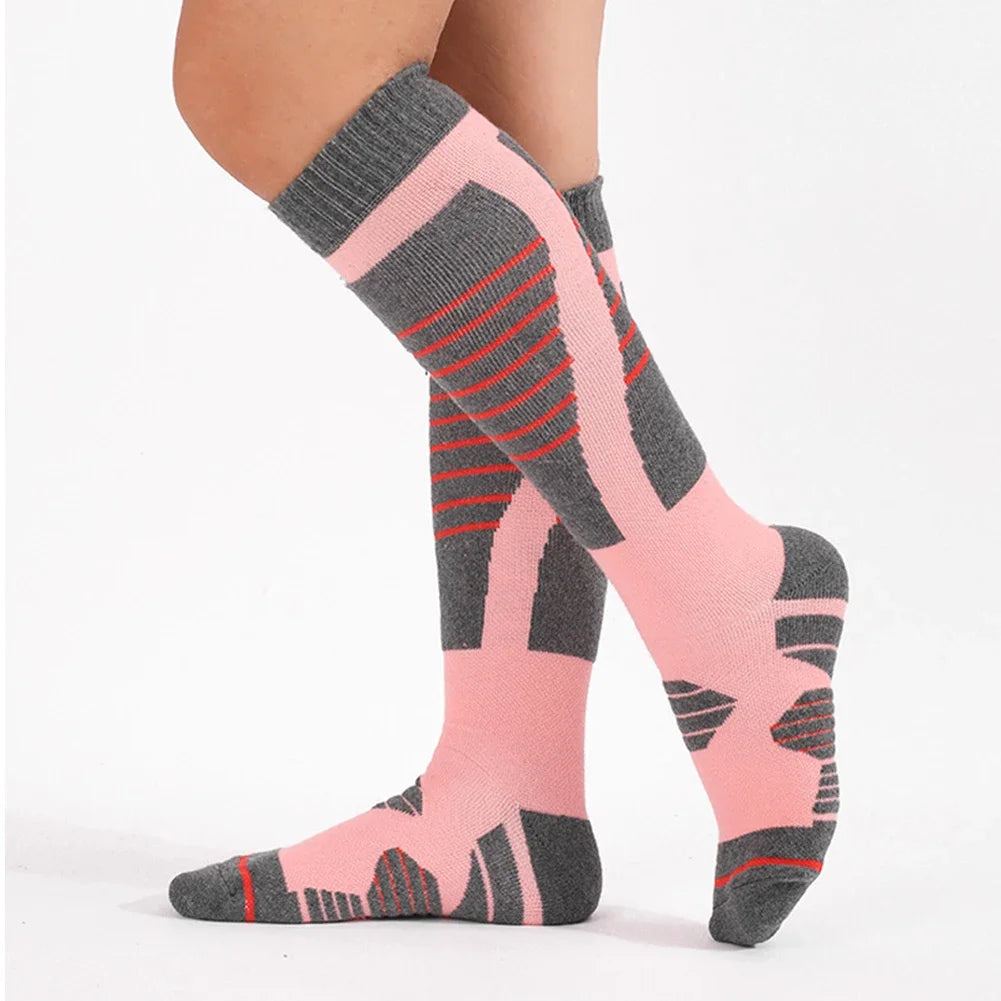 Winter Thermal Ski Socks Cycling Soccer Snowboard Socks Climbing Sports Socks for Women Outdoor Skiing Cycling Running Hiking