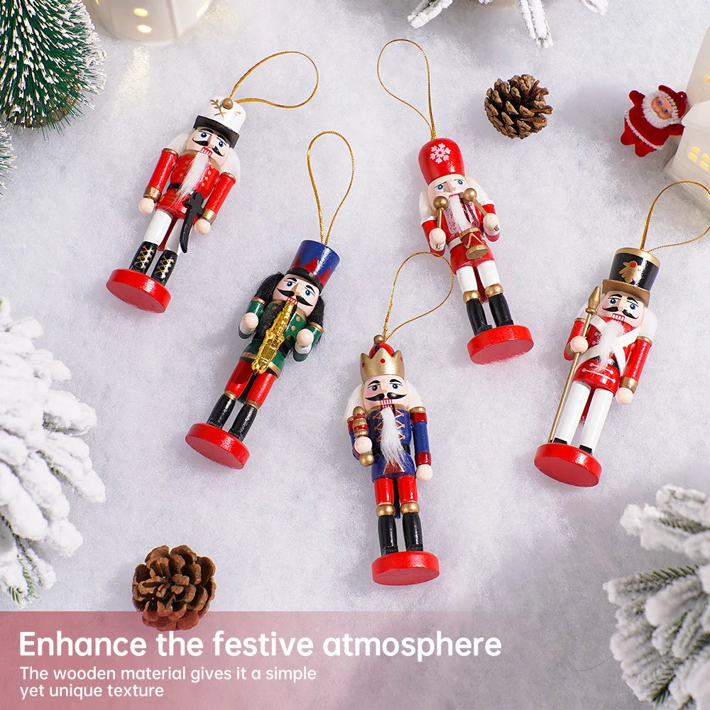 Nutcracker Sax Nutcracker Christmas Decoration European Home Decor Puppet Man 12cm Desktop Decoration Model Arts and Crafts