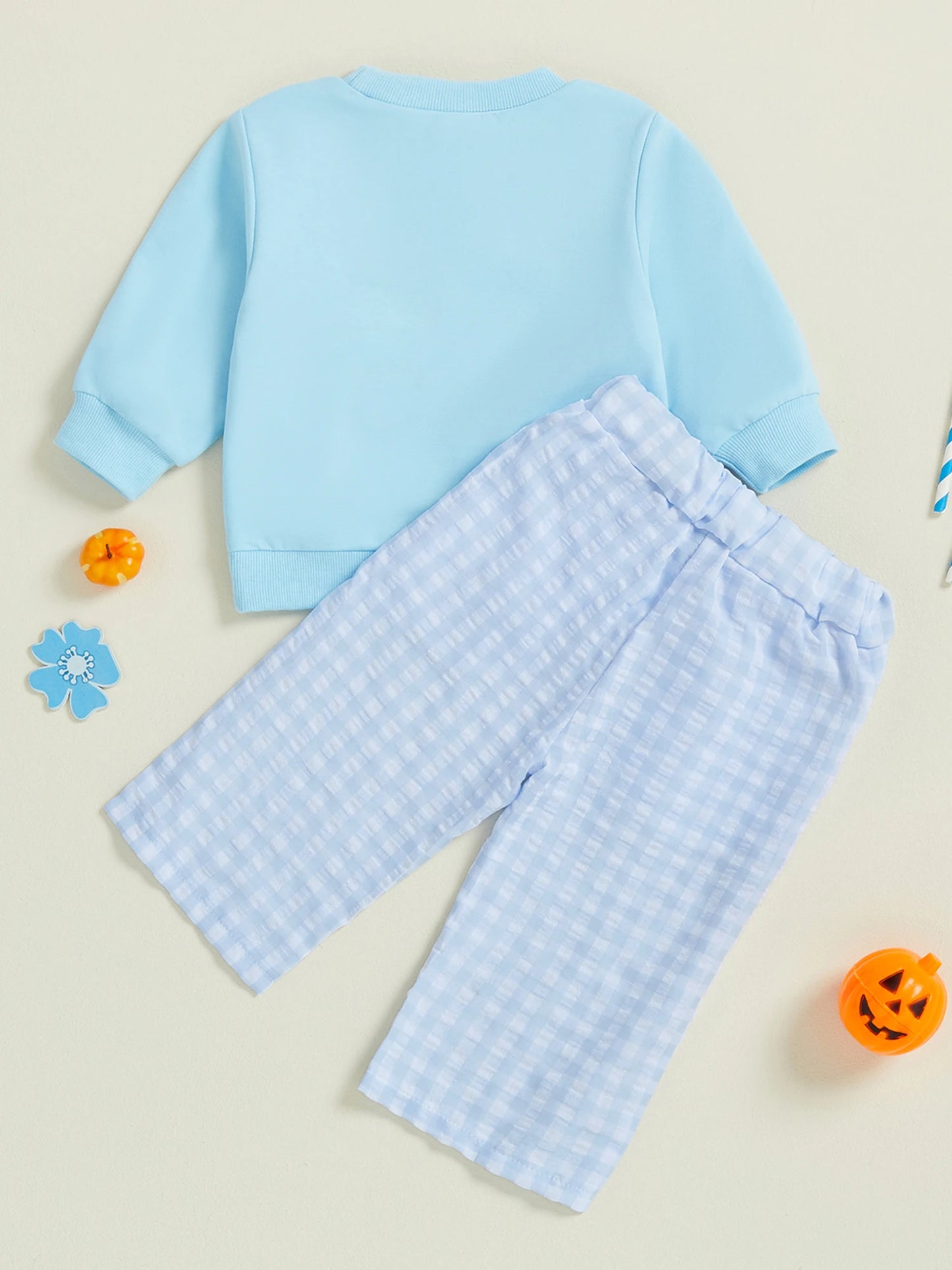 Toddler Boy Halloween Costume Ghost Print Hoodie and Striped Pants Set for Fall Festival Party Dress Up 2 Piece Outfit