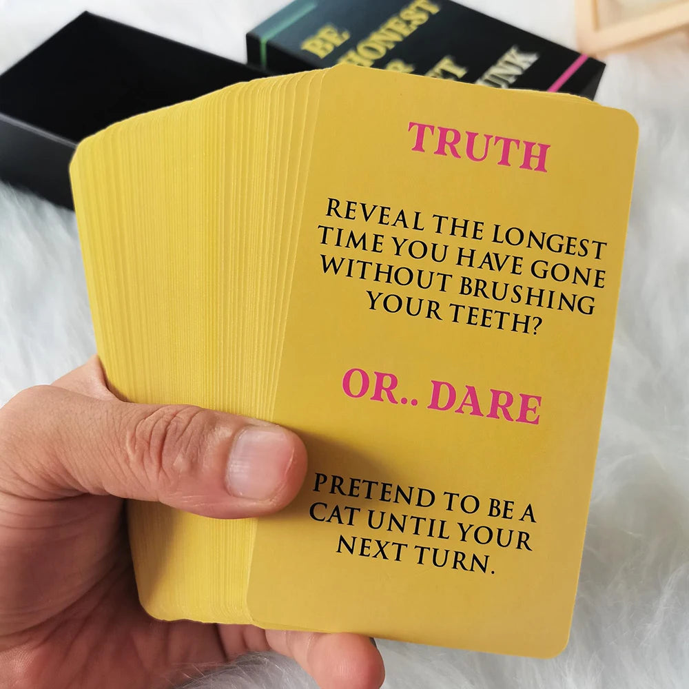 77 Cards / Deck Be Honest or Get Drunk Ultimate Adult Card Game Fun Drinking Board Games for Game Night Party Favor Gifts