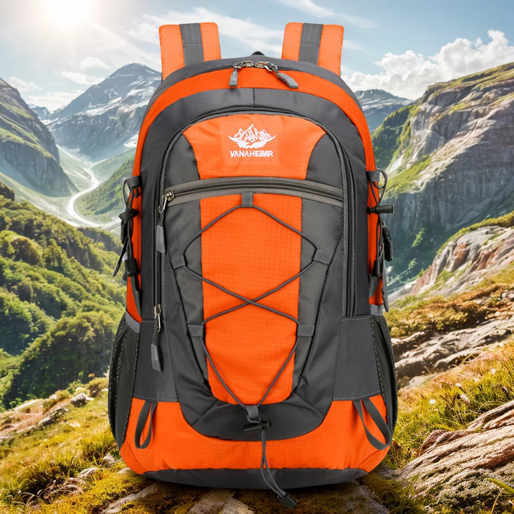 Hiking Backpack Nylon Backpack Multifunctional Climbing Backpack Waterproof Travel Backpack Large Capacity Camping Backpack