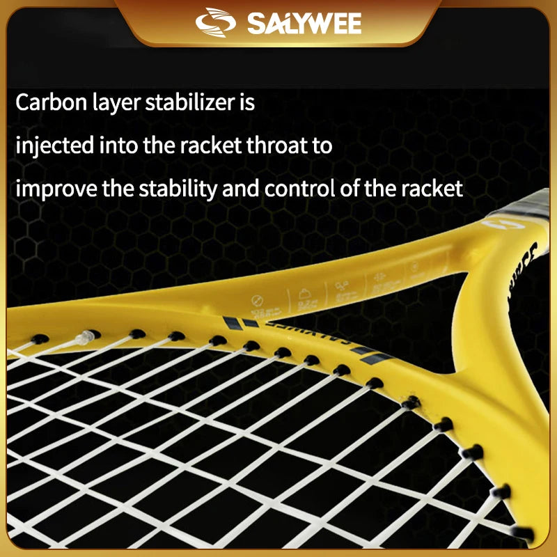 SAYWEE 1118 Tennis Racket Pro Staff Professional Training Full Carbon With String