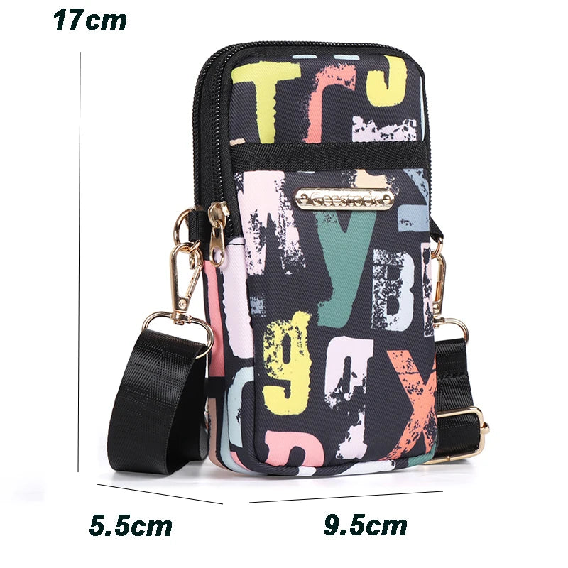 Women's Mobile Phone Case Bag Waterproof Shockproof Phone Bags for iPhone Multifunctional Portable Mini Women's Crossbody Bag