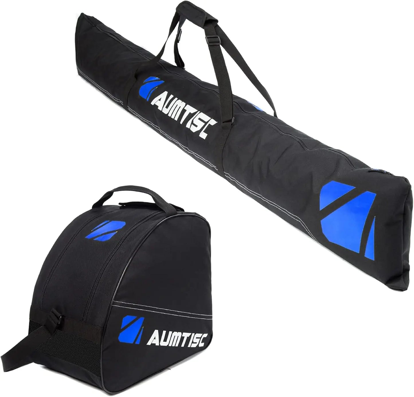 Ski & Boot Bag Combo, Padded for Air Travel, Adjustable to 200cm Skis, Fits Boots up to Size 13