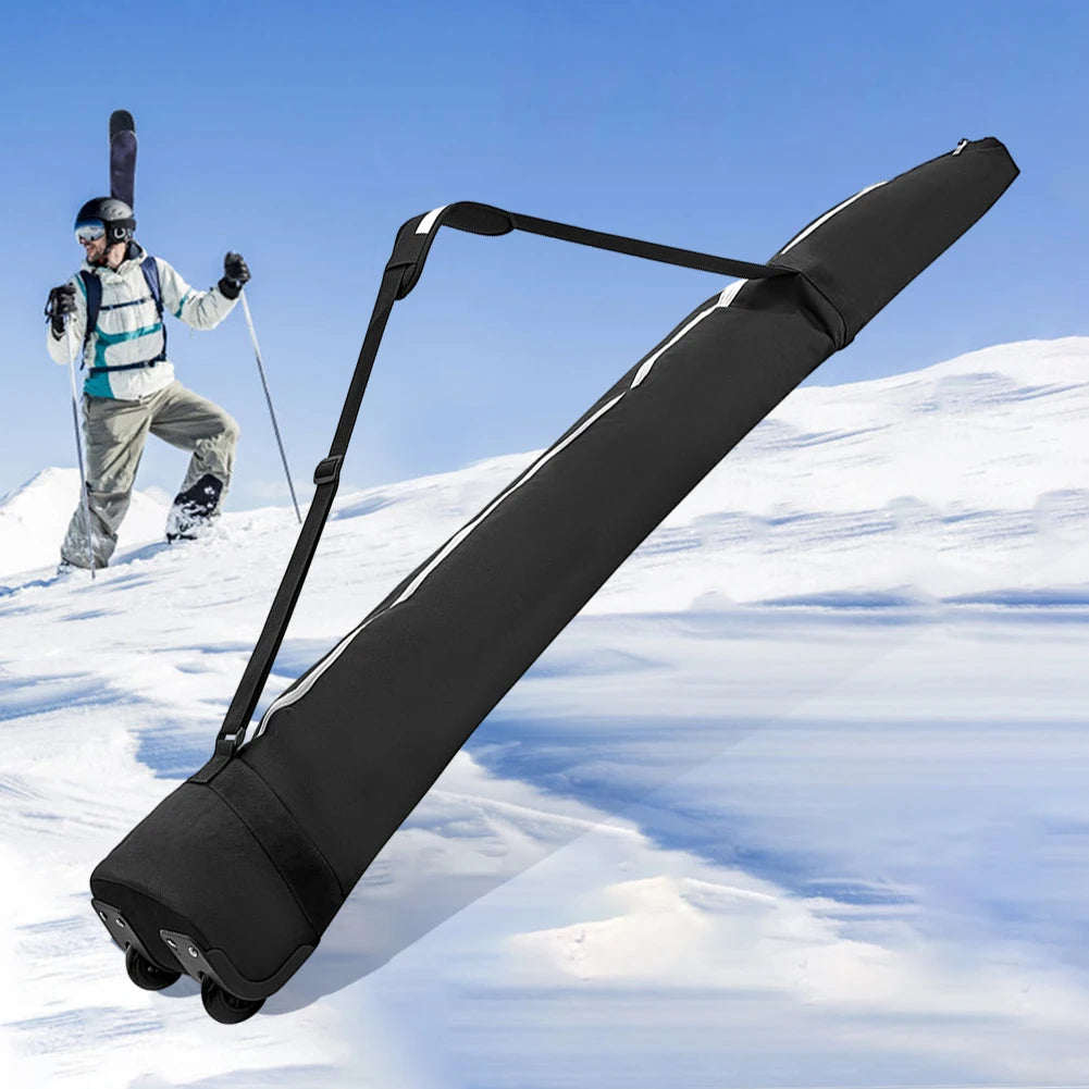 Wear-Resistant Snowboard Bag with Wheel Scratch Resistant Snowboard Cover Large Capacity Waterproof for Snowboard Goggles Gloves