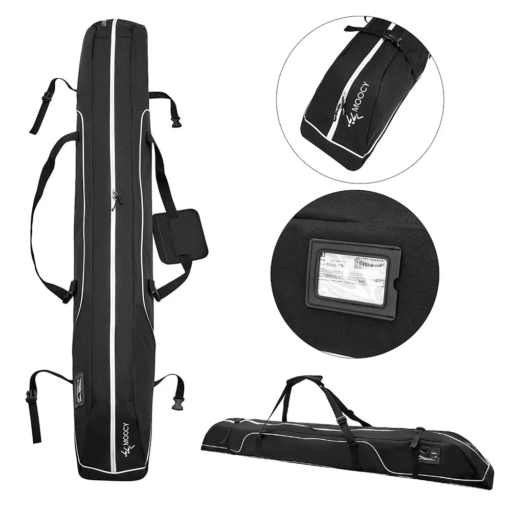 192cm Skiing Pole Shoulder Hand Carrier Adjustable Portable Ski Carrier Travel Luggage Case for Snow Gear Poles and Accessories