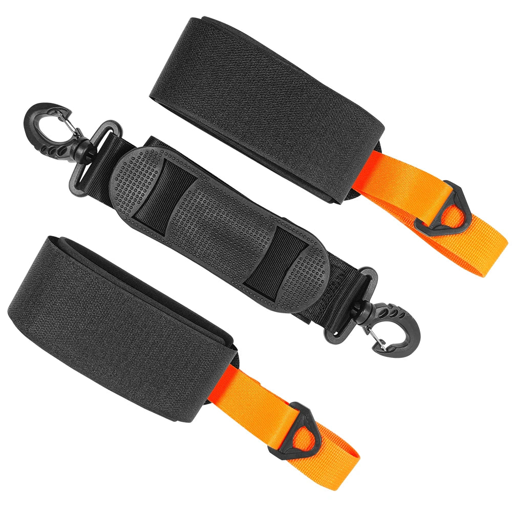 Ski Pole Carrying Strap Nylon Adjustable Ski Pole Shoulder Strap Skiboard Fixed Strap with Ant-Slip Pad Skiing Accessories