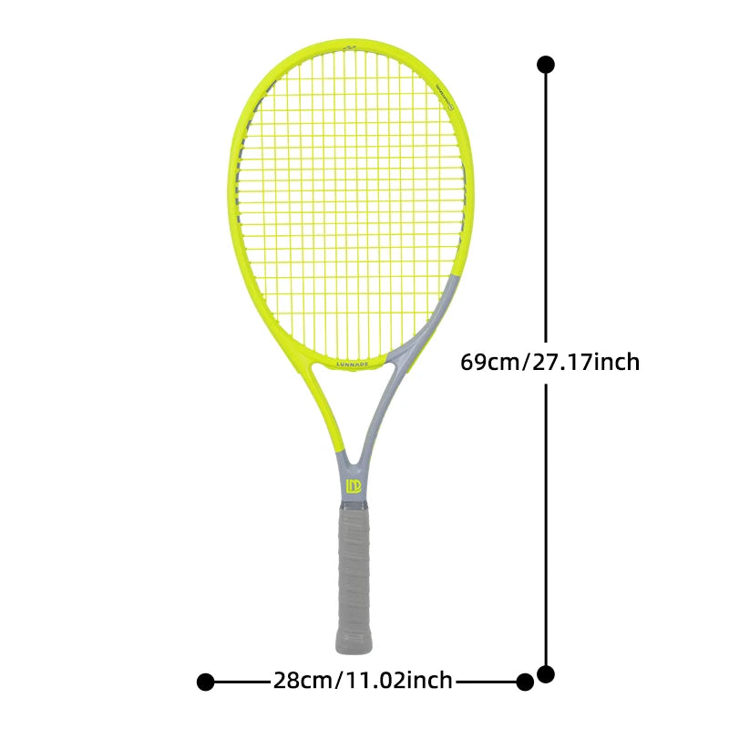 SALYWEE Gemini Composite Carbon Tennis Racket | Already Threaded 300±10g Ultra-Light for Beginners | Pro Unisex Training Racket