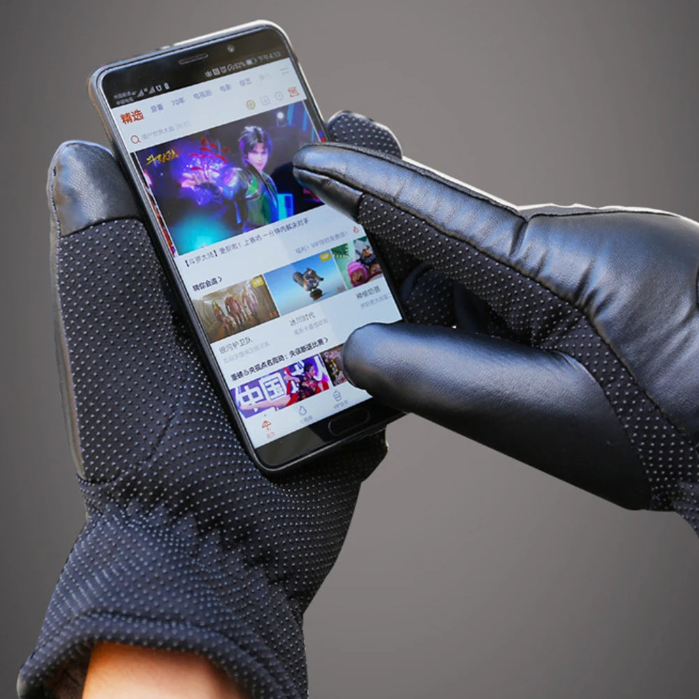 USB Warm Hand Heating Gloves Touch Screen USB Electric Heating Gloves Windproof Constant Temperature for Indoor Home Outdoor