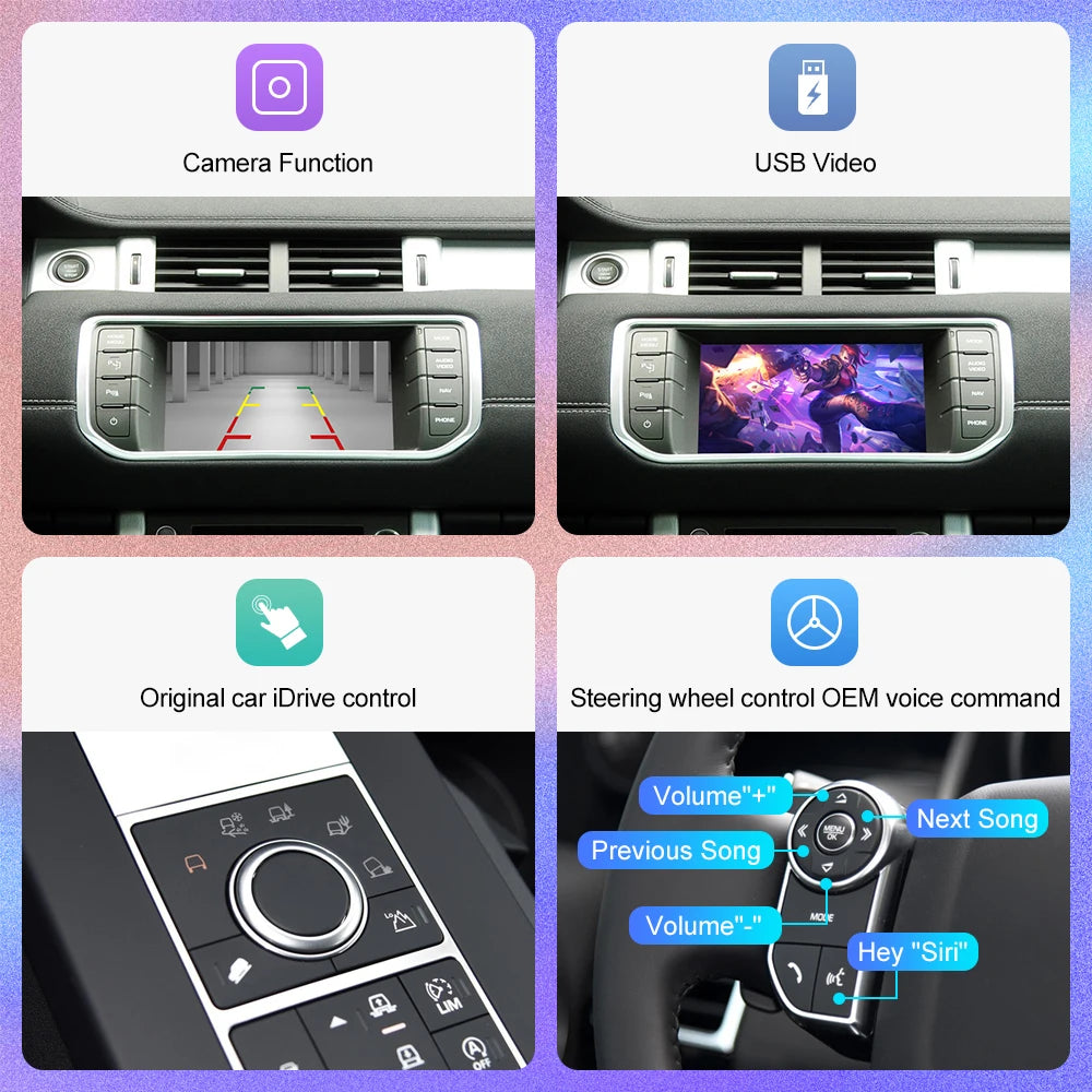 Android Auto Wireless Carplay For Land Rover/Jaguar/Range Rover/Evoque/Discovery 2012-2018 Multimedia Navigation Car Player