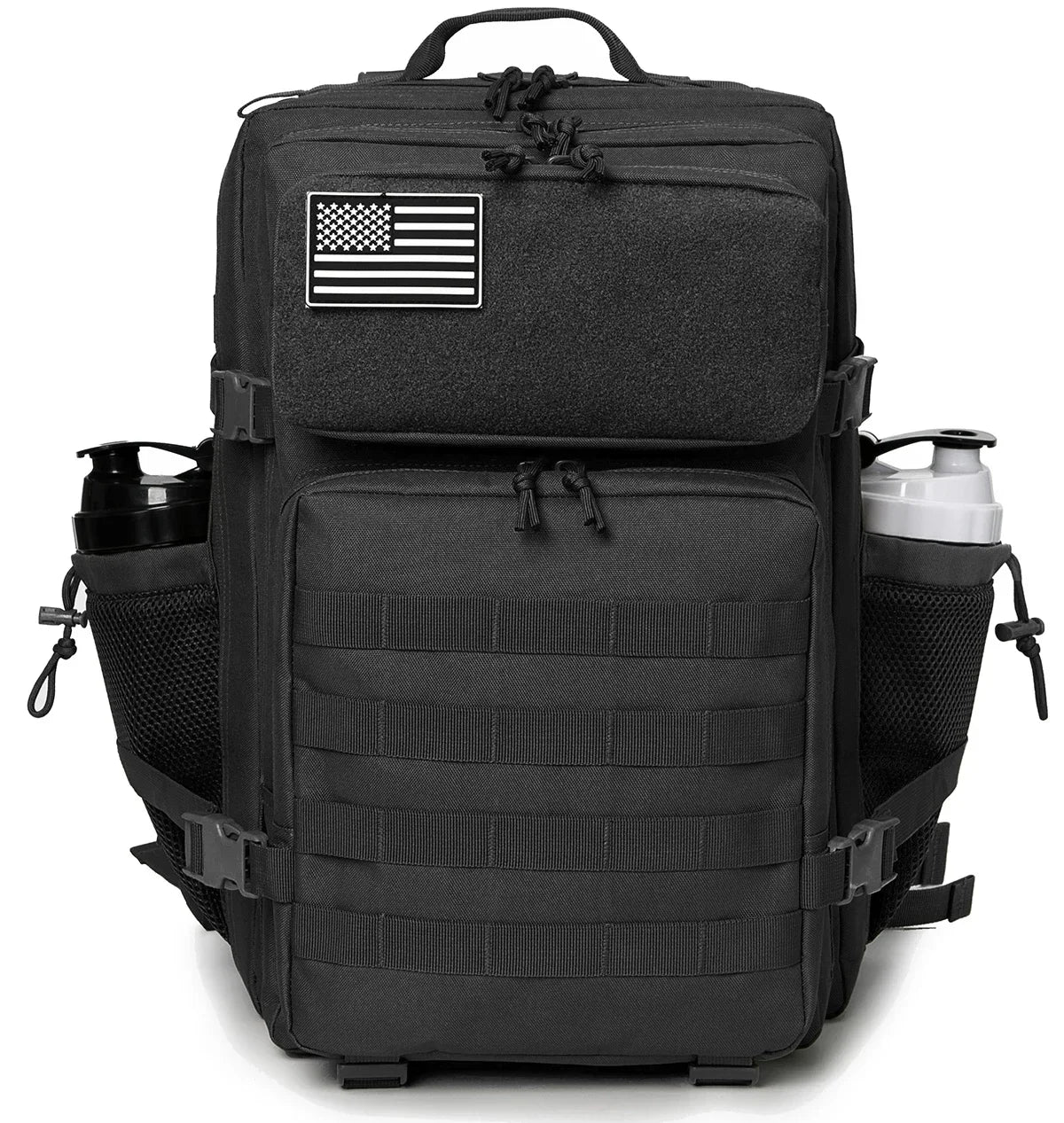 45L Molle Tactical Backpack Bag Hunting MOLLE Backpack GYM For Men EDC Outdoor Hiking Survival Rucksack Witch Bottle Holder