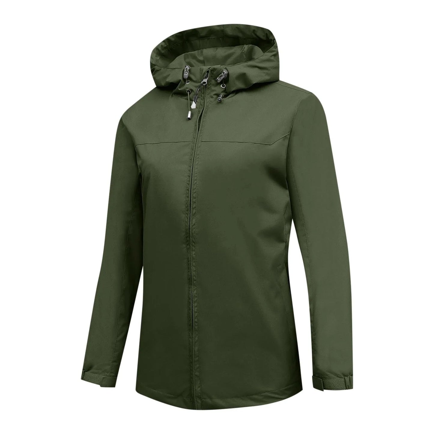 Women'S Loose Casual Fashionable Outdoor Solid Color Windproof Waterproof Jacket Jacket Elegant Womens Jackets Chamarra De
