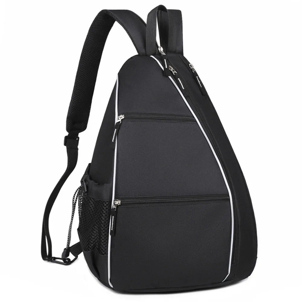 Pickleball Bag Racketball Sling Bag Adjustable Pickleball Rackets Backpack Multi-pockets Racquetball Carrying Handbag Sports Bag