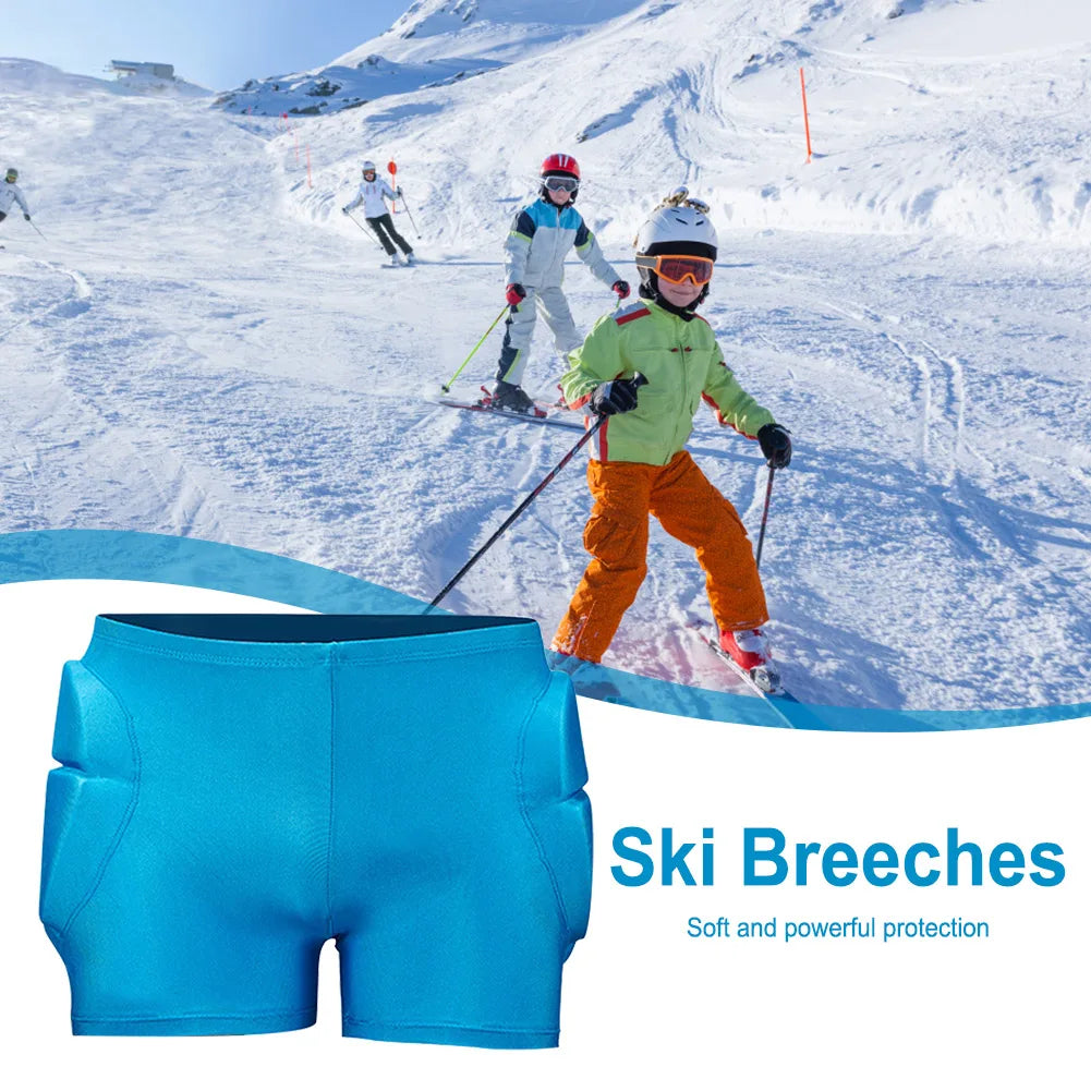 Outdoor Sports Padded Shorts Shock Absorb Kids Tailbone Ski Gear Hip Butt Breathable Sports Pants Cycling Winter Skate Protector