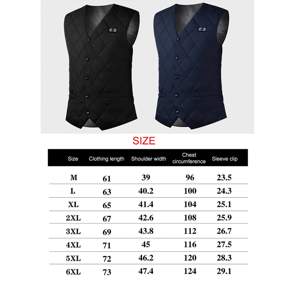 16 Places Zones Heated Vest 3 Gears Heated Vest Coat USB Charging Thermal Electric Heating Clothing Women Men for Camping Hiking