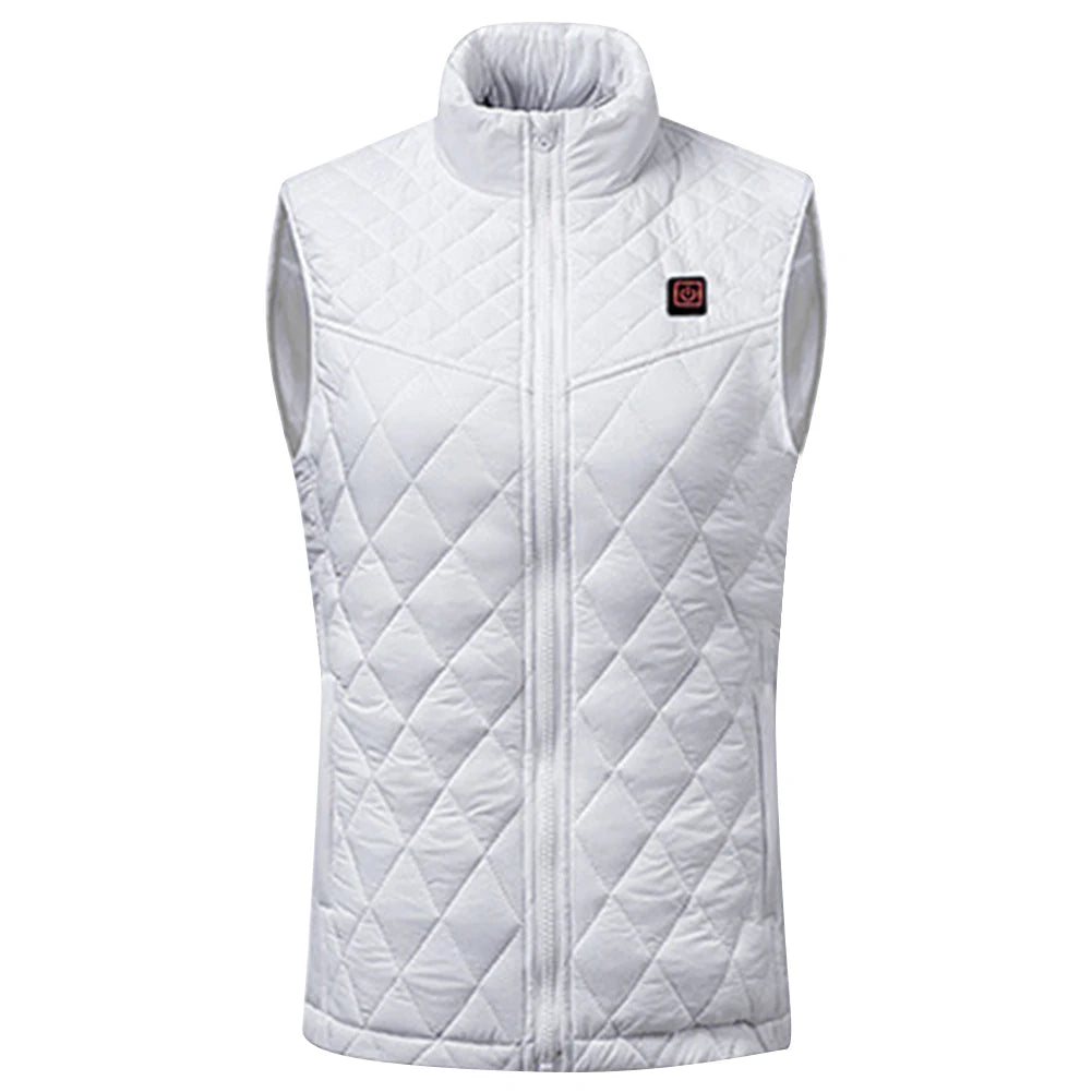 Women Heating Thermal Vest Rechargable Charging Heating Vest 3 Heating Levels 9 Zone Heating Autumn Winter Outdoor Wear