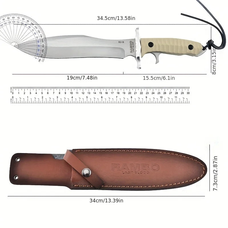 MK9 9Cr18 steel High hardness sharp Outdoor tactical knife Survival knife Stallone with knife sheath camping pocket knife