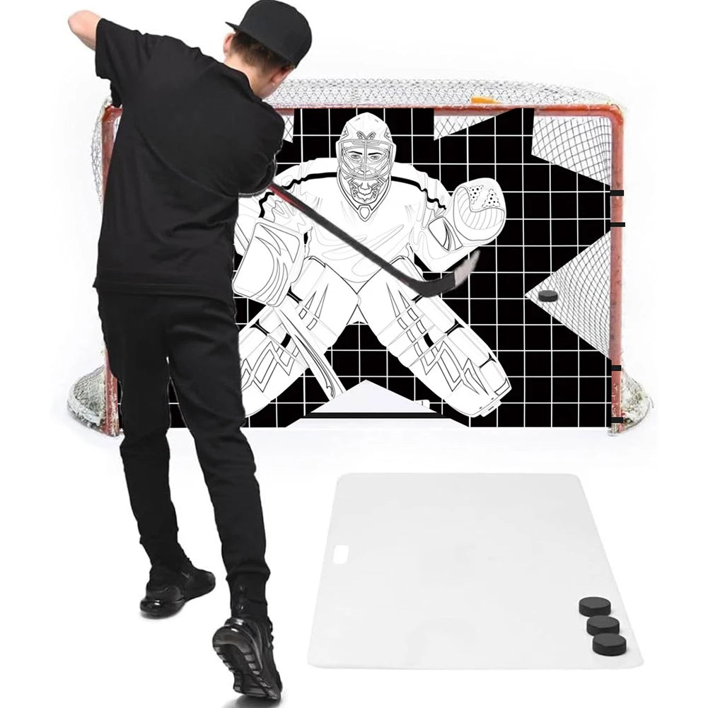 Hockey Goal Practice Target Hockey Net Training Target Hockey Shooting Training Aid for Practicing Shooting Accuracy