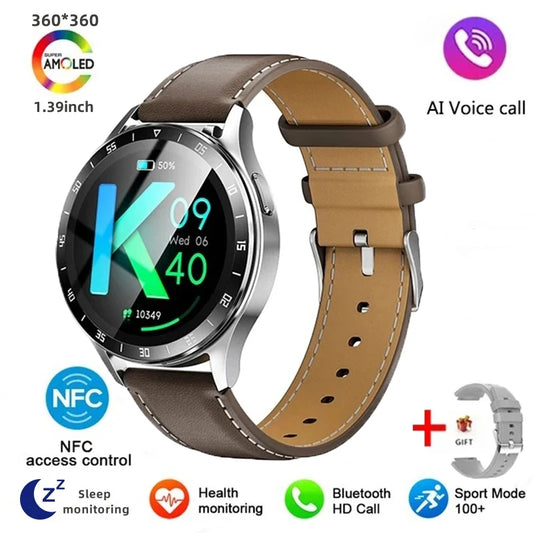 2024 New Bluetooth Call Smart Watch High end Men's Multi sport Mode NFCIP67 Waterproof Fitness Women's Smart Electronic Watch