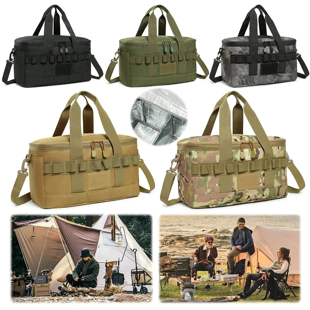 Outdoor Heavy Duty Lunch Bag Large Capacity Outdoor Picnic Bag Lunch Box for Camping Picnic Beach Work Trip