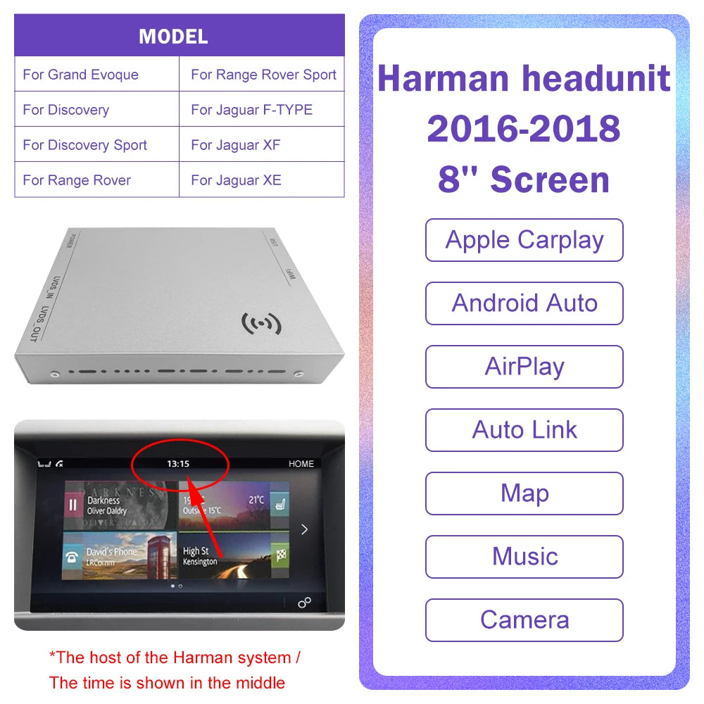 Android Auto Wireless Carplay For Land Rover/Jaguar/Range Rover/Evoque/Discovery 2012-2018 Multimedia Navigation Car Player