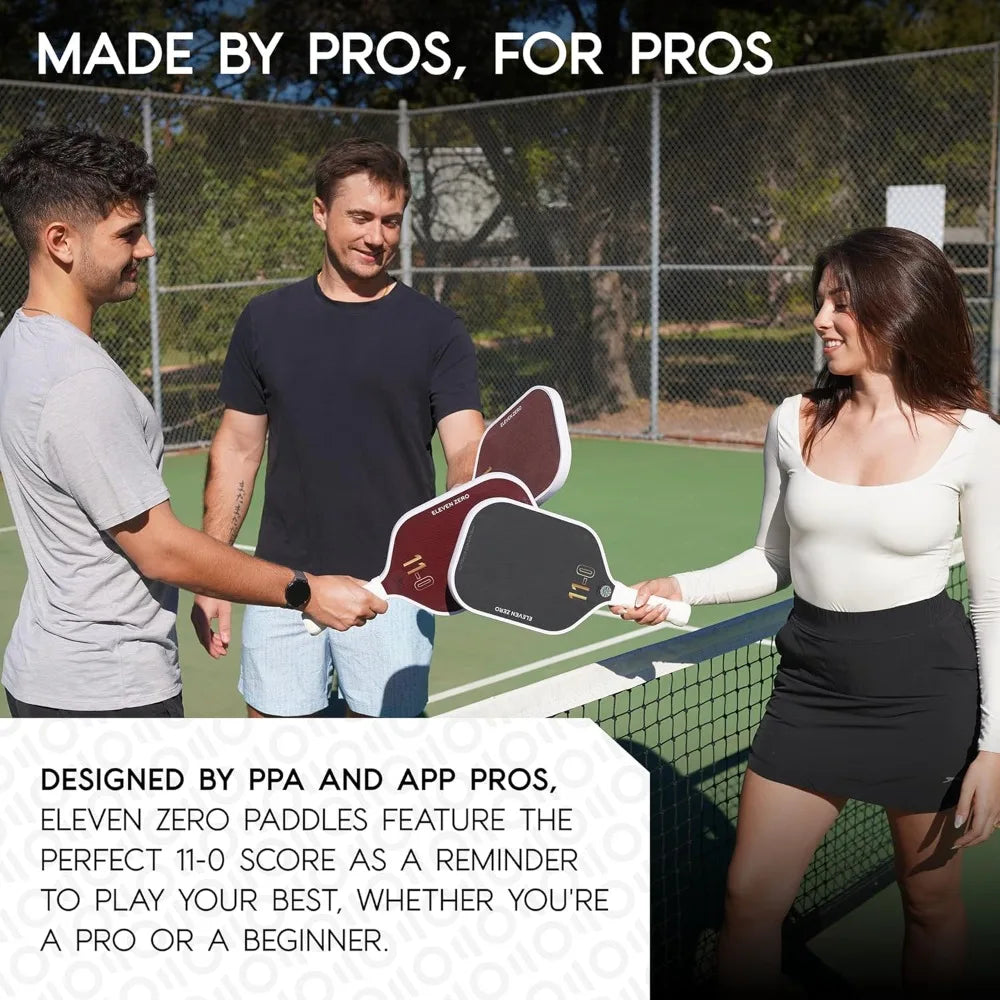 EZ Power K 16mm Kevlar® / Raw Carbon USAPA Approved Pro Pickleball Paddle, Professional Pickleball Paddles for Spin