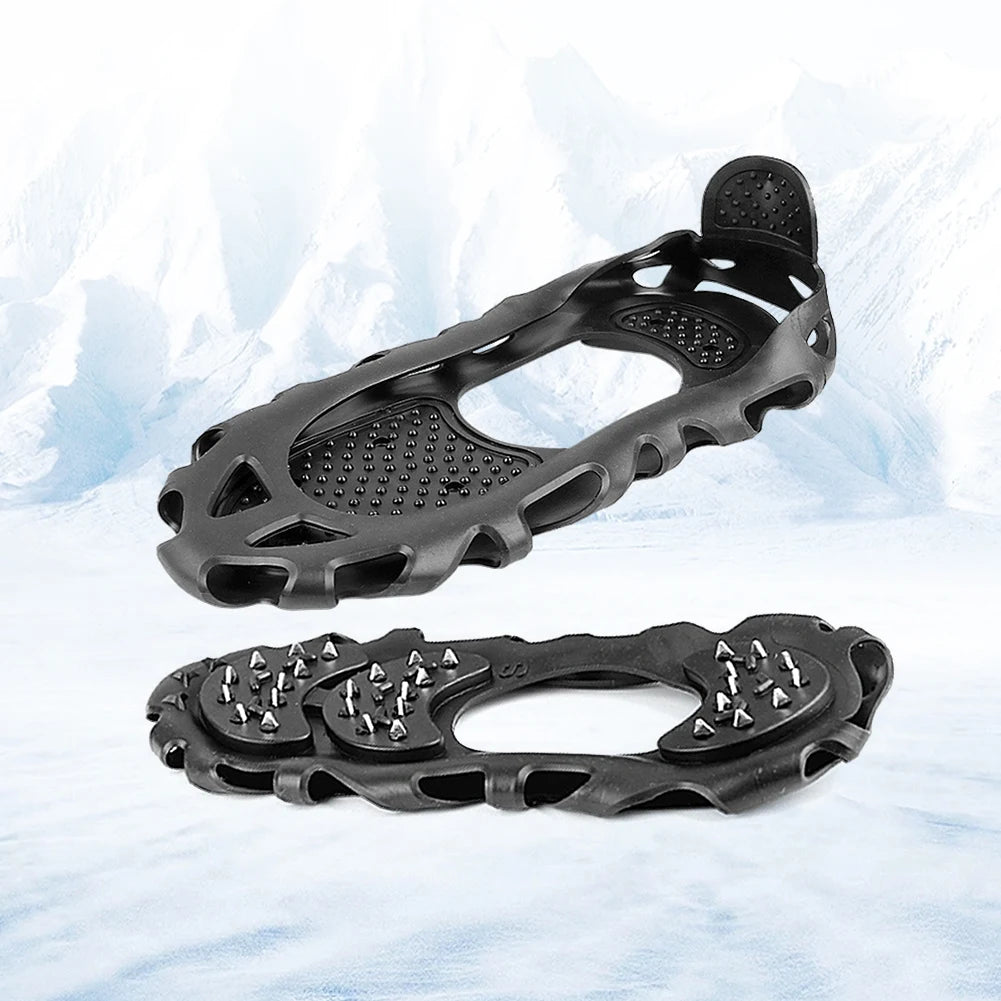 30 Spikes Ice Cleats Ice Snow Traction Cleats Portable Snow Cleats Spikes Grips Cleats for Mountaineering Climbing