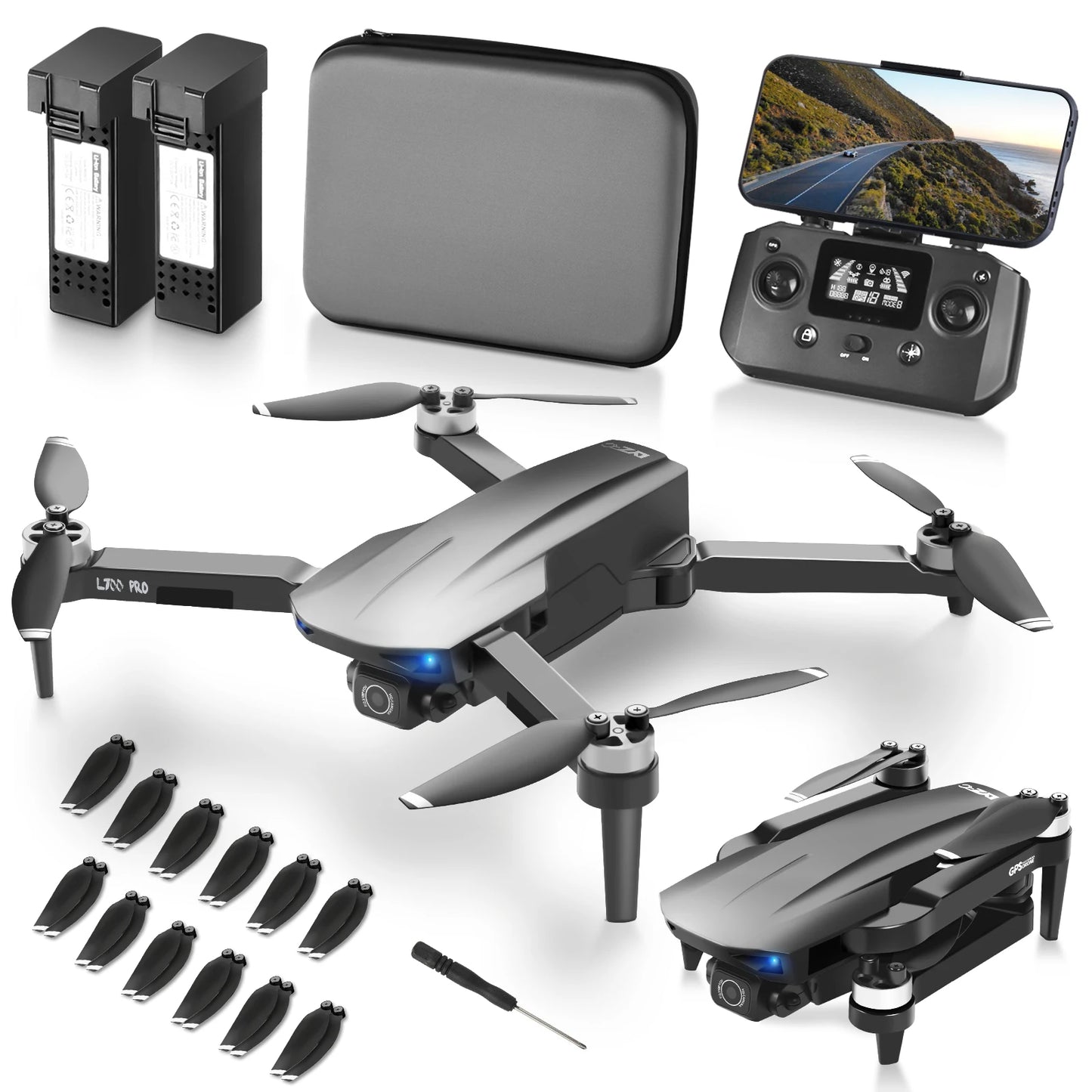 NBD Drone with Camera 4K for Adults, Easy GPS Quadcopter for Beginner  Brushless Motor, 5GHz Transmission, Auto Return Home