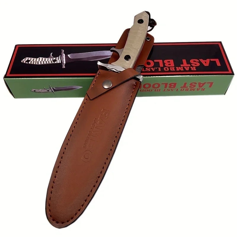MK9 9Cr18 steel High hardness sharp Outdoor tactical knife Survival knife Stallone with knife sheath camping pocket knife