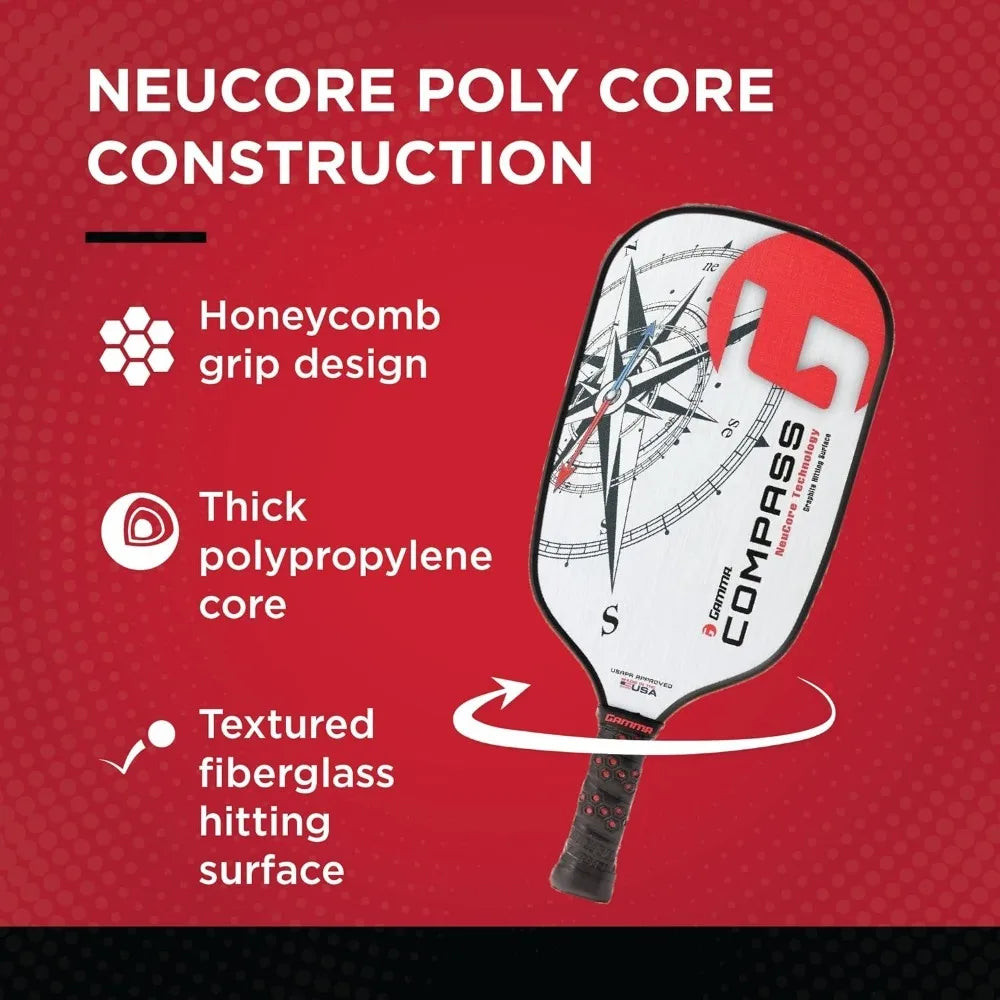 Made in The USA Pickleball Paddles, NeuCore & Sensa Polycore Technology, Textured Graphite, Honeycomb Grip, USAPA Approved