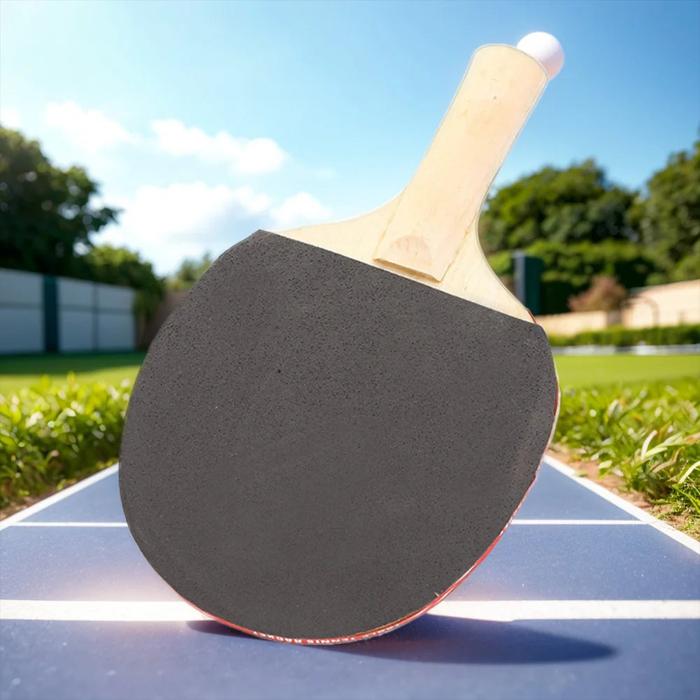 Table Tennis Rackets with Balls Table Tennis Net and Post Set Ping Pong Racket Set for Indoor/Outdoor Games