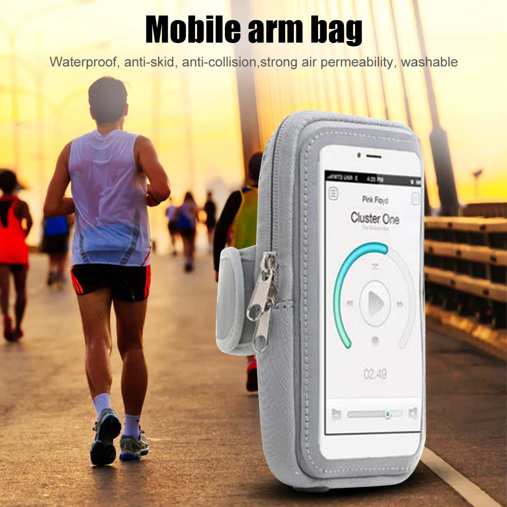 Waterproof Sports Cell Phone Arm Bag Men Women Universal Running Arm Case Mobile Phone Pouch Fitness Accessories
