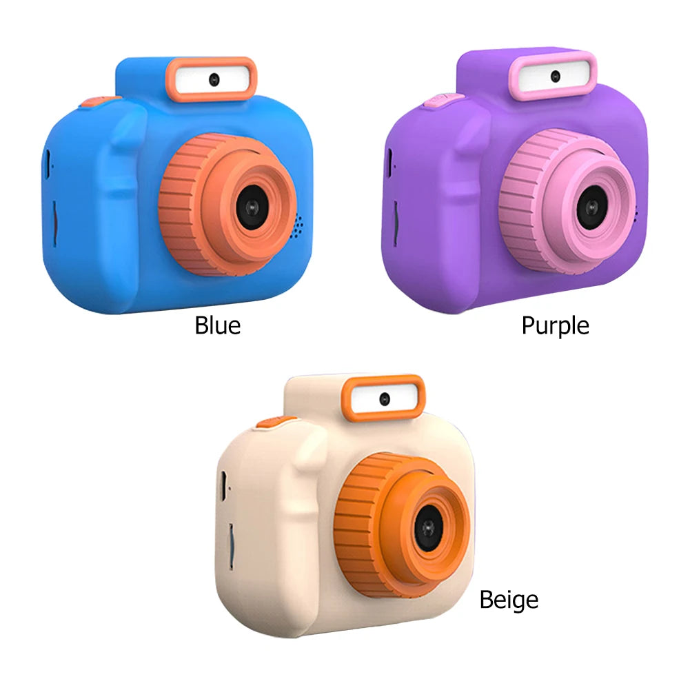 Multifunctional Camcorder Toy Portable Micro Camera Toy with Lanyard Child Selfie Camera Toy USB Charging for Kids Holiday Gifts