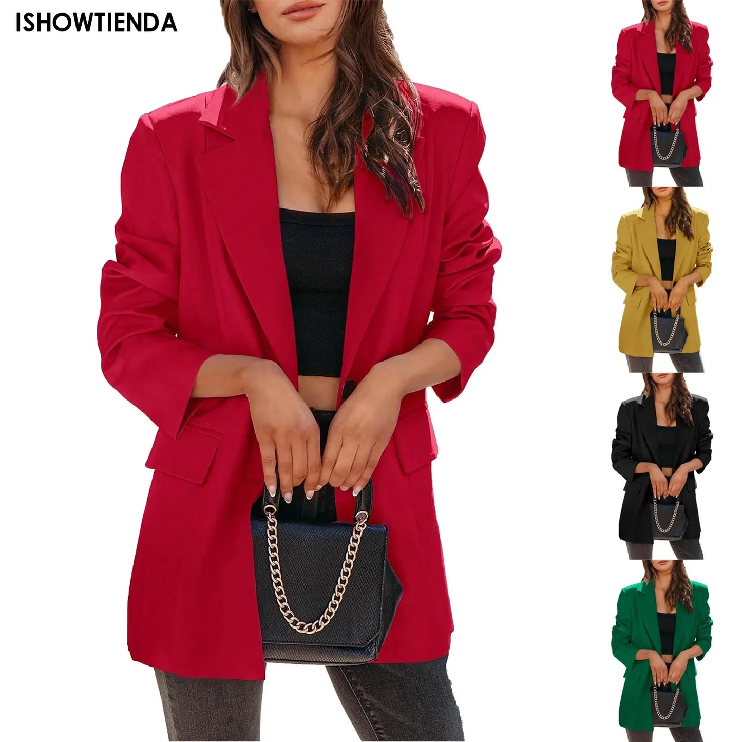 Single Breasted Lapel Solid Color Jackets Women's Jacket Long Sleeved Quilted Coat High Street Autumn Female Versatile Coats