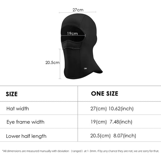 OhSunny Balaclava Masked Hat Uv Protection Masks Face Cover Breathable Neck Protect Headgear for Male Female Outdoor Cycling