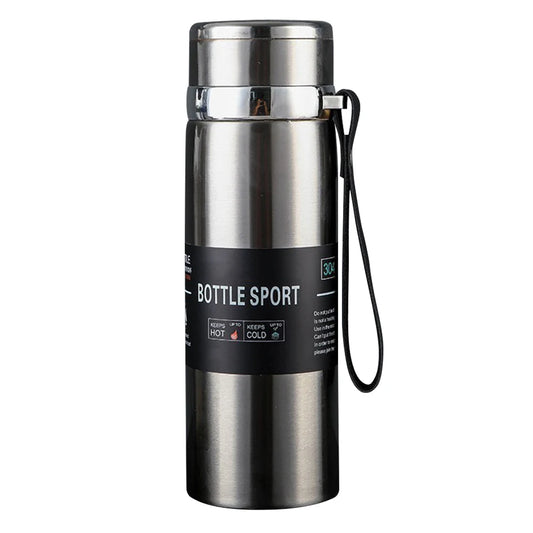 1000ml Insulated Thermal Water Bottle with Handle Double Wall Vacuum Flask for Hot and Cold Drinks Outdoor Sports