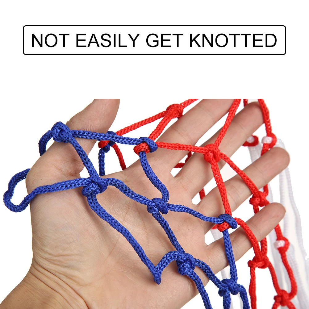 Basketball Hoop Net Outdoor Sports Basketball Hoop Standard Basketball Hoop Basket All-Weather Tri-Color Sports Entertainment