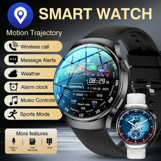 2025 New For Android and ios Smart Watch Men AMOLED Screen GPS Motion trajectory  Bluetooth Calls Smart Watch