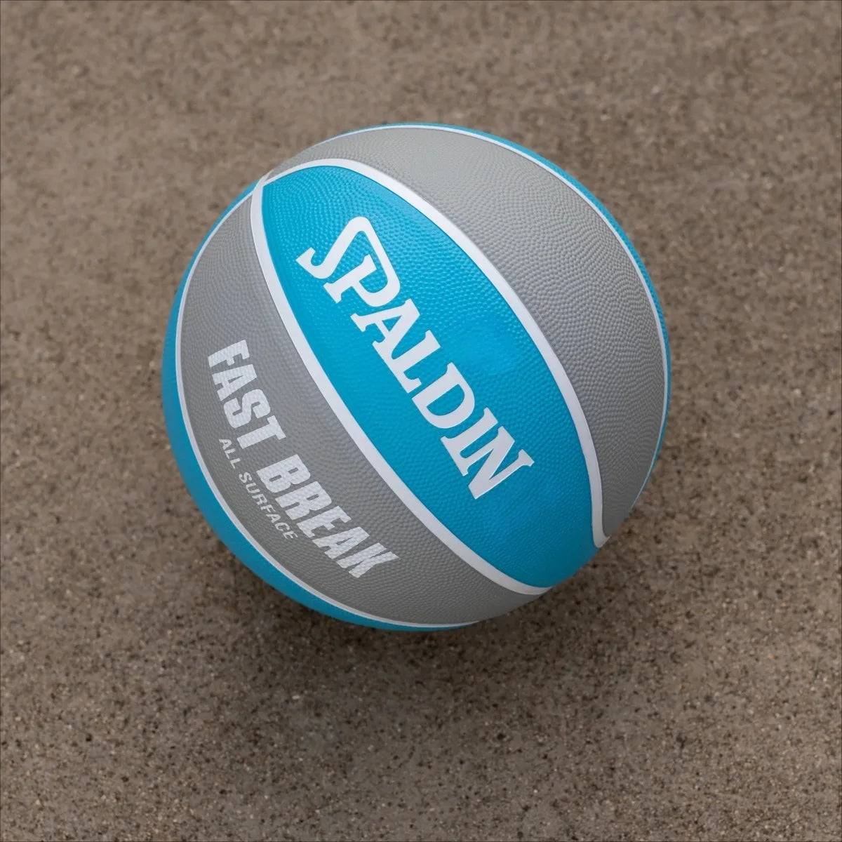 Fast Break All Surface Blue/Silver Basketball Size 7, 29.5"