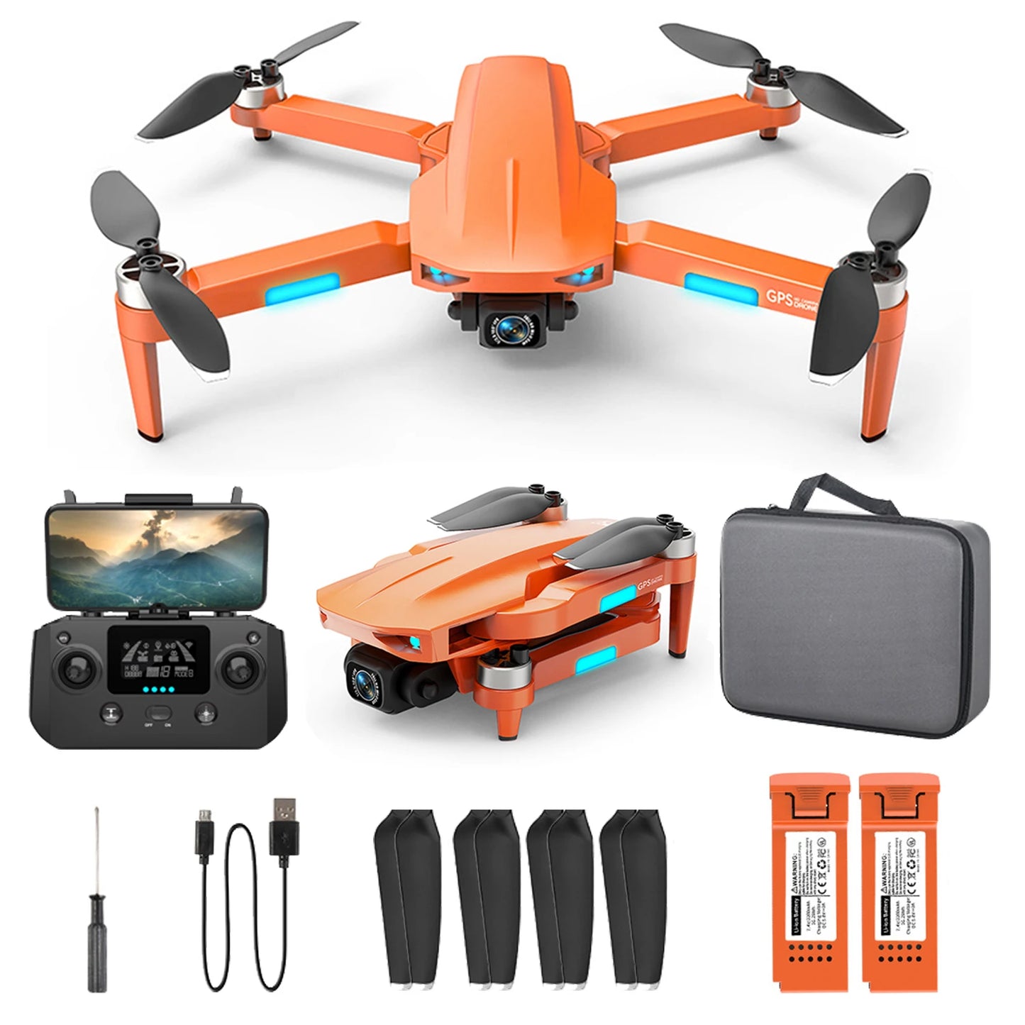 NBD Drone with Camera 4K for Adults, Easy GPS Quadcopter for Beginner  Brushless Motor, 5GHz Transmission, Auto Return Home