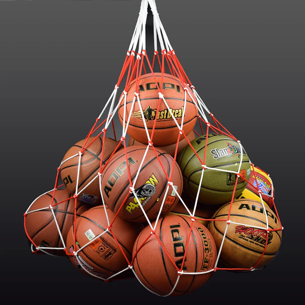 Basketball Volleyball Ball Net Bag Holds 10 Balls Ball Carry Bag Sports Ball Mesh Net for Basketball Football Soccer Volleyball