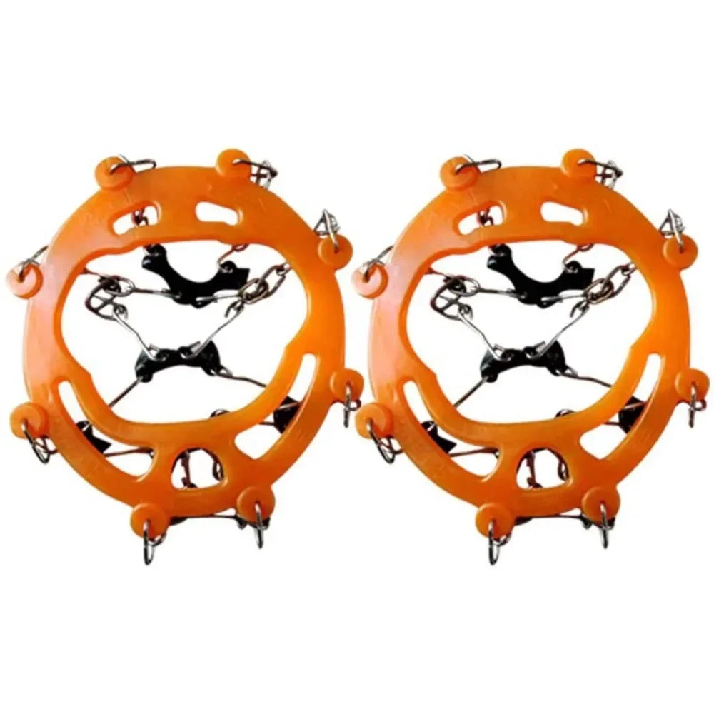 Ice Gripper Spike for Shoes Anti Slip Winter Outdoor Hiking Climbing Snow Spikes Crampons Cleats Chain Claws Grips Boots Cover