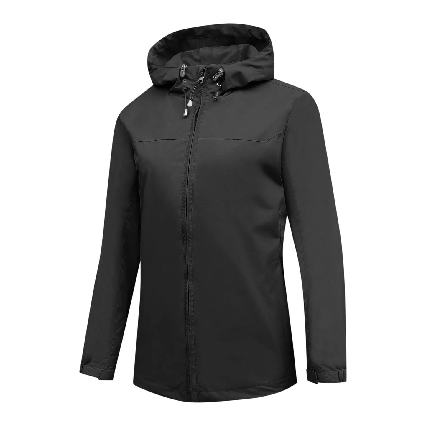 Women'S Loose Casual Fashionable Outdoor Solid Color Windproof Waterproof Jacket Jacket Elegant Womens Jackets Chamarra De