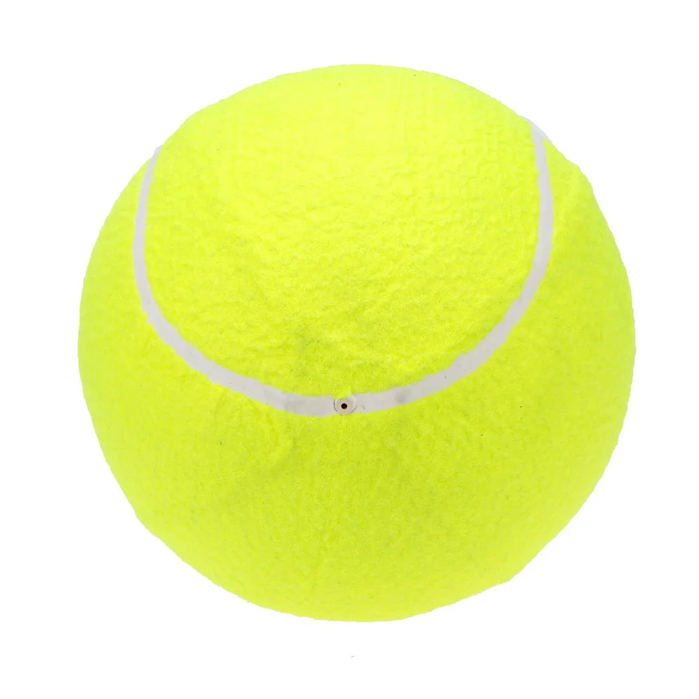 9.5'' Oversize  Inflatable Tennis Ball Giant Tennis Ballswith Pump Dog Toy Balls for Pets Dogs Cats Fun Signature Children Adult