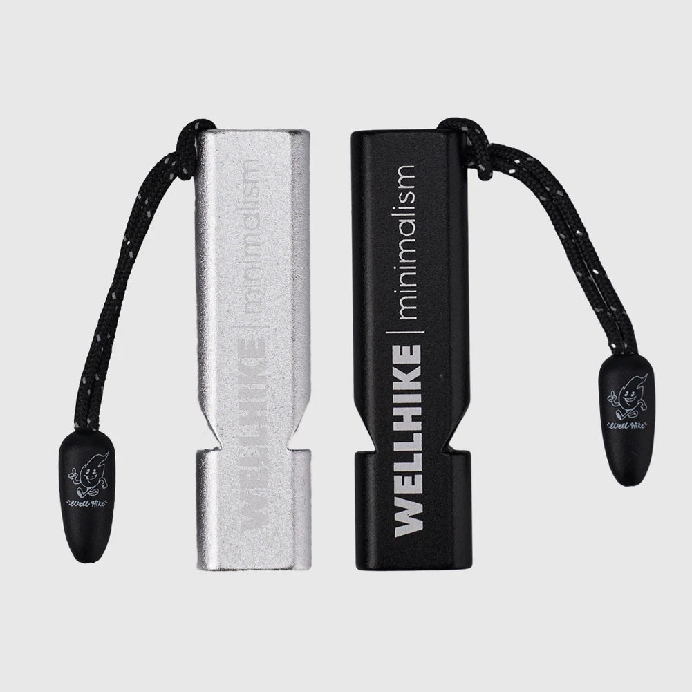 Double Tubes Emergency Survival Whistle with Lanyard Safety Loud Whistle 120dB High Frequency Whistle for Hiking Camping Fishing