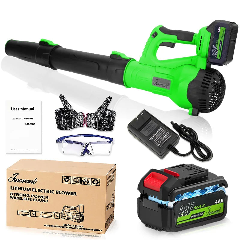 Ultra-high power leaf blower cordless blower garden leaves suitable for garden cleaning, dust removal and snow removal